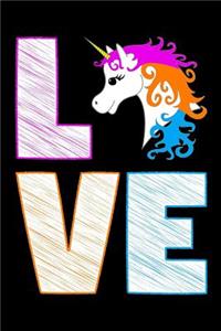 Love Unicorn: Blank Lined Journal For Unicorn Lovers To Capture and Organize Memories