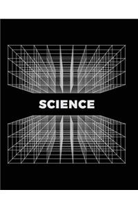 Science Black Grid Notebook