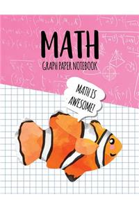 Math Graph Paper Notebook