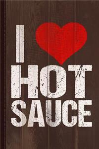 I Love Hot Sauce Journal Notebook