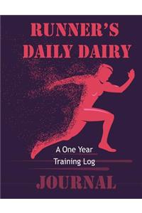 Runner's Daily Diary a One Year Training Log Journal
