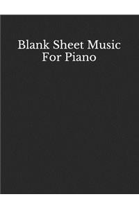 Blank Sheet Music for Piano