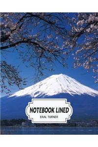 Notebook Lined Fuji: Notebook Journal Diary
