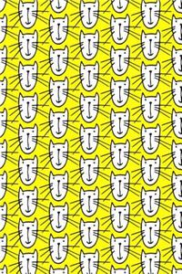 Bullet Journal Notebook for Cat Lovers Smiley Cats Pattern 8