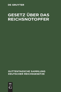 Gesetz Über Das Reichsnotopfer
