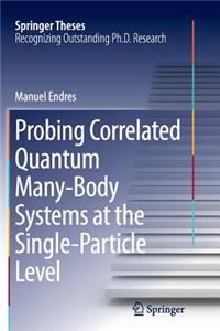 Probing Correlated Quantum Many-Body Systems at the Single-Particle Level