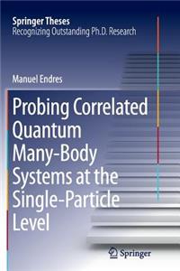 Probing Correlated Quantum Many-Body Systems at the Single-Particle Level