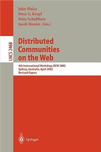 Distributed Communities on the Web