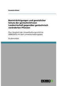 Beeinträchtigungen und gesetzlicher Schutz der gentechnikfreien Landwirtschaft gegenüber gentechnisch veränderten Pflanzen