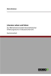 Literatur sehen und hören: Zur Mehrdimensionalität literarästhetischer Erfahrungsräume im Deutschunterricht