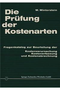 Die Prüfung Der Kostenarten