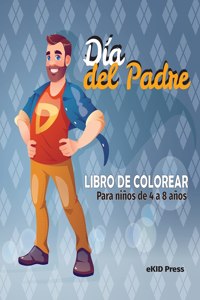 Libro para colorear del Día del Padre para niños de 4 a 8 años