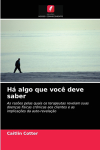 Há algo que você deve saber