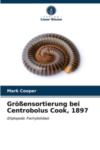 Größensortierung bei Centrobolus Cook, 1897