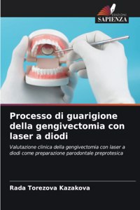 Processo di guarigione della gengivectomia con laser a diodi
