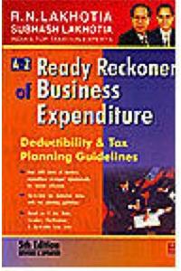 A To Z Ready Reckoner Of Business Expenditure