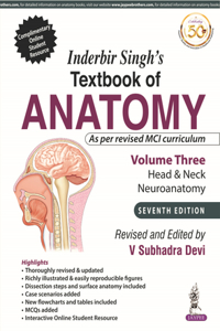 Inderbir Singh?S Textbook Of Anatomy Volume 3 Head & Neck and Neuroanatomy