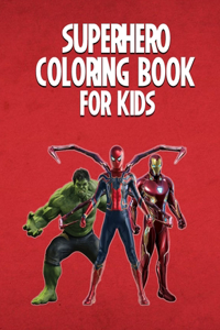 Superhero coloring book