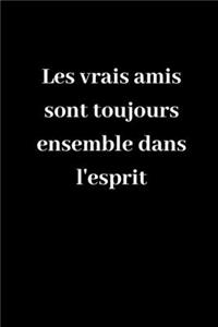 Les vrais amis sont toujours ensemble dans l'esprit