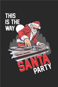 Vrolijk kerstfeest DJ Kerstman Santa Claus