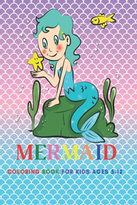 mermaid coloring book for kids ages 5-12