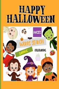 Happy Halloween colouring Mazes Words search Sudokus