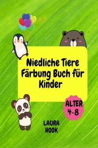 Niedliche Tiere Färbung Buch für Kinder