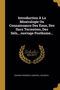 Introduction À La Minéralogie Ou Connaissance Des Eaux, Des Sucs Terrestres, Des Sels, ...ouvrage Posthume...