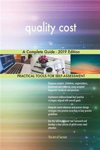 quality cost A Complete Guide - 2019 Edition