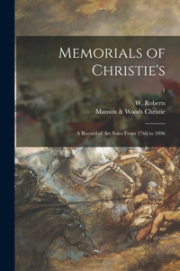 Memorials of Christie's