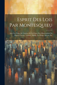 Esprit Des Lois Par Montesquieu