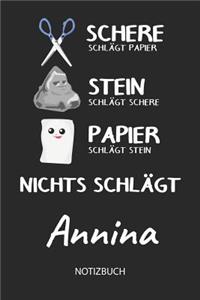 Nichts schlägt - Annina - Notizbuch