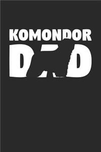 Komondor Notebook 'Komondor Dad' - Gift for Dog Lovers - Komondor Journal