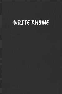 Write Rhyme