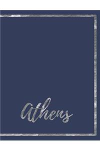 Athens: Notebook for Student Travel to Athens Greece Europe