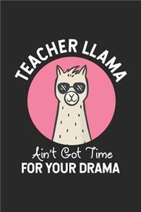 Teacher Llama Ain't Got Time For Your Drama