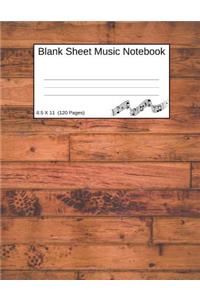 Blank Sheet Music Notebook