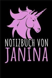 Notizbuch Von Janina