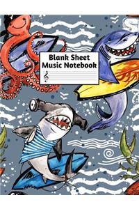 Blank Sheet Music Notebook