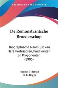 de Remonstrantsche Broederschap