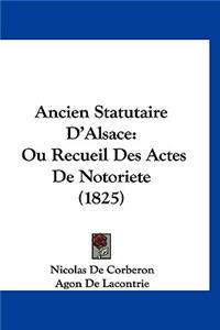 Ancien Statutaire D'Alsace