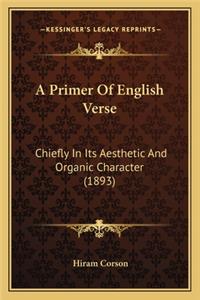 A Primer Of English Verse
