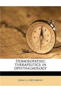 Homoeopathic Therapeutics in Ophthalmology