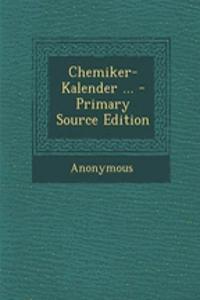 Chemiker-Kalender ...