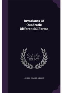 Invariants Of Quadratic Differential Forms