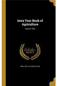 Iowa Year Book of Agriculture; Volume 1922
