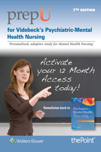 Prepu for Videbeck's Psychiatric Mental Health Nursing