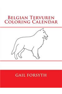 Belgian Tervuren Coloring Calendar