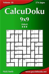 CalcuDoku 9x9 - Difícil - Volume 10 - 276 Jogos