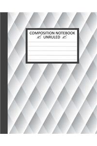 Unruled Composition Notebook 8x10 inches